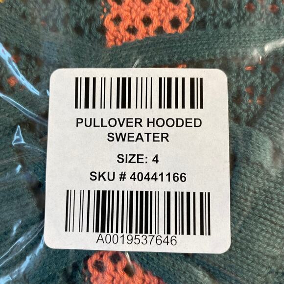 Torrid NWT Open Stitch Pullover Fringe Hem Sweater Size 4X Kangaroo Pocket Boho - Picture 6 of 8